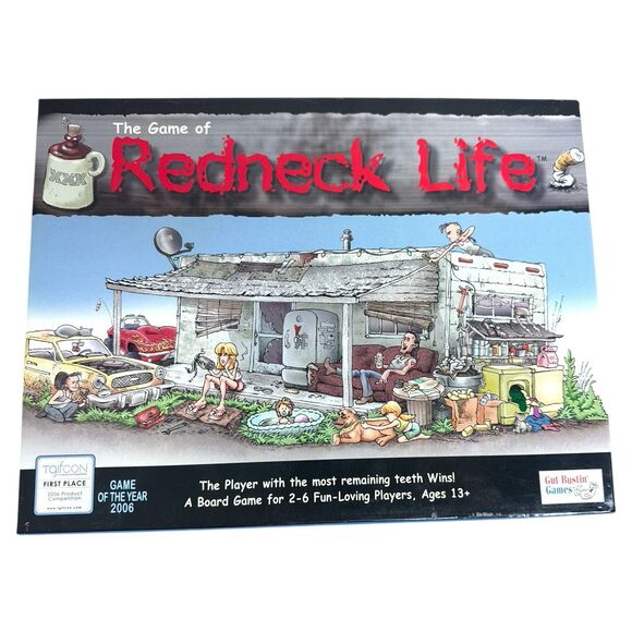 Redneck Life Board Game 2003 Gut Bustin’ Games Complete Hilarious Party Fun - Picture 2 of 4